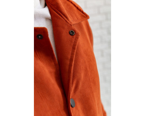 Вітровка чоловіча на кнопках, колір теракотовий, 131R3022