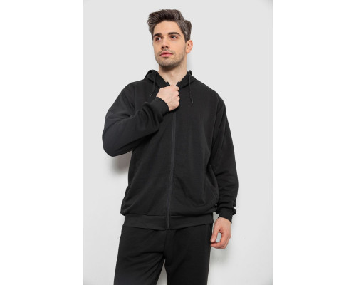 Спортивний костюм чоловічий утеплений, колір чорний, 244R9104
