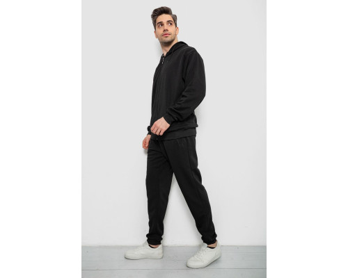 Спортивний костюм чоловічий утеплений, колір чорний, 244R9104