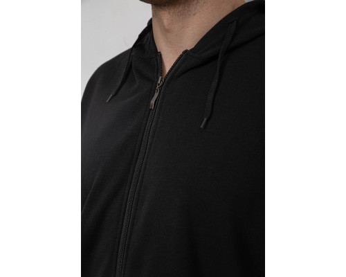 Спортивний костюм чоловічий утеплений, колір чорний, 244R9104