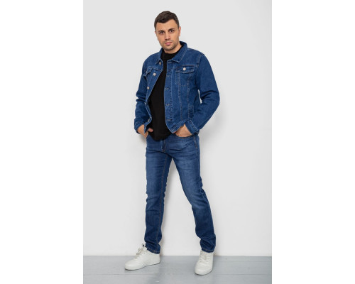 Куртка чоловіча джинсова, колір синій, 244RMA005