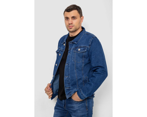 Куртка чоловіча джинсова, колір синій, 244RMA005
