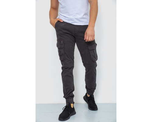Штани карго чоловічі, колір темно-сірий, 244R2073