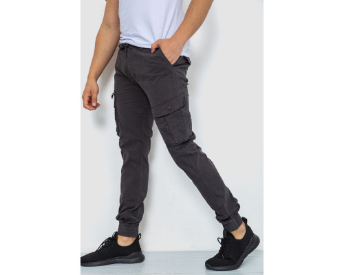 Штани карго чоловічі, колір темно-сірий, 244R2073