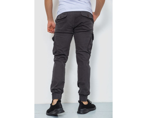 Штани карго чоловічі, колір темно-сірий, 244R2073