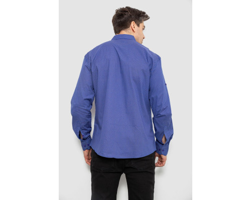 Сорочка чоловіча з принтом, колір електрик, 214R7044