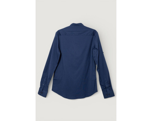 Сорочка чоловіча однотонна, колір синій, 186R6919