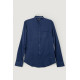 Сорочка чоловіча однотонна, колір синій, 186R6919