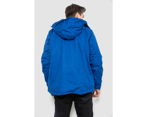 Куртка чоловіча демісезонна з капюшоном, колір електрик, 244RZ-2521