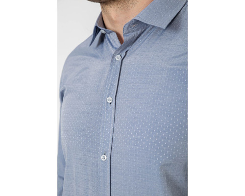 Сорочка чоловіча з довгим рукавом, колір сірий, 214R839