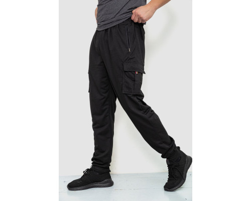 Спортивні чоловічі штани, колір чорний, 244R41266