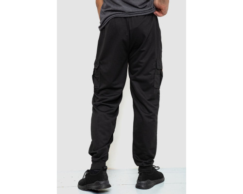 Спортивні чоловічі штани, колір чорний, 244R41266