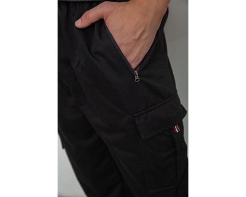 Спортивні чоловічі штани, колір чорний, 244R41266