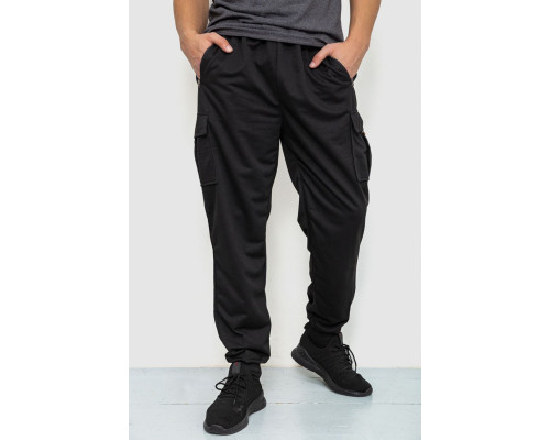 Спортивні чоловічі штани, колір чорний, 244R41266