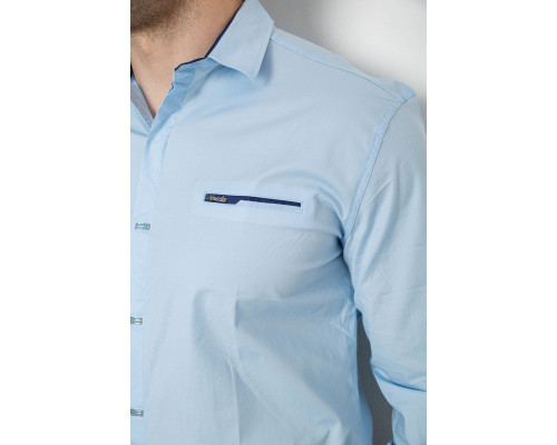 Сорочка чоловіча, колір блакитний, 214R7008