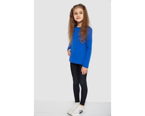 Лонгслів однотонний унісекс, колір синій, 102R1532