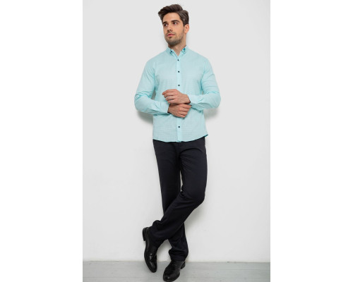 Сорочка чоловіча однотонна, колір блакитний, 214R7076