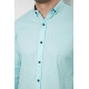 Сорочка чоловіча однотонна, колір блакитний, 214R7076