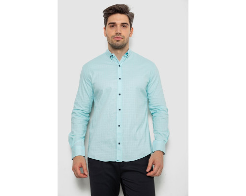 Сорочка чоловіча однотонна, колір блакитний, 214R7076