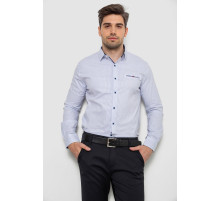 Сорочка чоловіча з принтом, колір білий, 214R7170