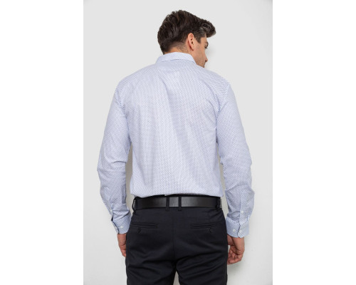 Сорочка чоловіча з принтом, колір білий, 214R7170