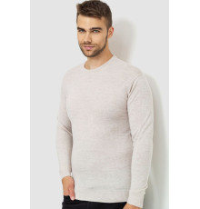 Светр чоловічий однотонний, колір світло-бежевий, 161R1770-1
