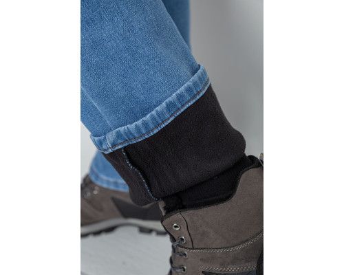 Джинси чоловічі на флісі, колір джинс, 254R2403