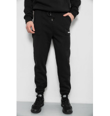 Спортивні штани чоловічі на флісі, колір чорний, 129RA9998