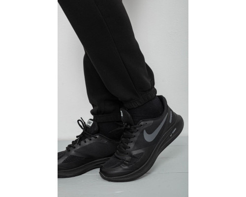 Спортивні штани чоловічі на флісі, колір чорний, 129RA9998