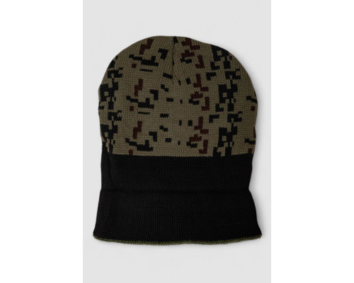 Шапка чоловіча камуфляж на хутрі, колір хакі, 244RM49