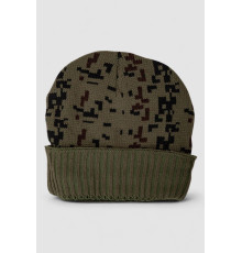 Шапка чоловіча камуфляж на хутрі, колір хакі, 244RM49