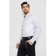 Сорочка чоловіча однотонна з принтом, колір білий, 186R2025