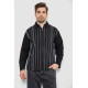 Кофта чоловіча на блискавці в смужку, колір чорний, 238R123