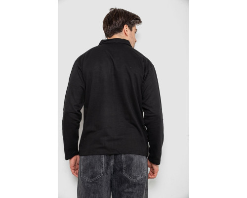 Кофта чоловіча на блискавці в смужку, колір чорний, 238R123