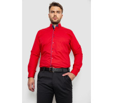 Сорочка чоловіча з принтом, колір червоний, 214R3092