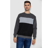 Батник чоловічий на флісі, колір темно-сірий, 244R2349