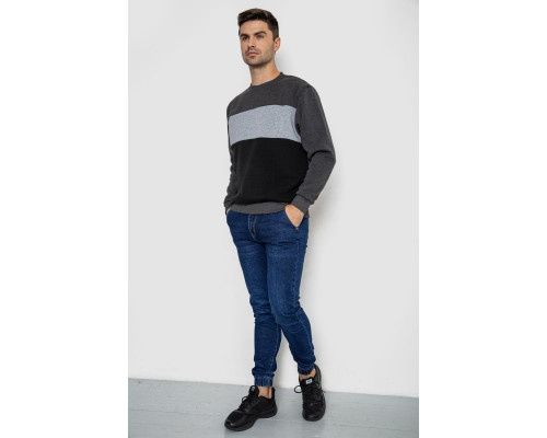 Батник чоловічий на флісі, колір темно-сірий, 244R2349