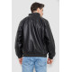 Куртка чоловіча шкіряна, колір чорний, 244R717