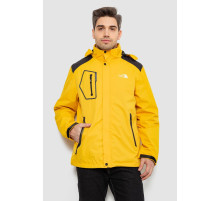 Куртка чоловіча демісезонна з капюшоном, колір жовтий, 244RL-2515AL