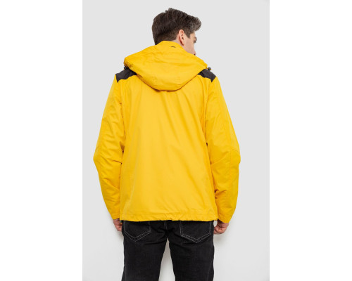Куртка чоловіча демісезонна з капюшоном, колір жовтий, 244RL-2515AL