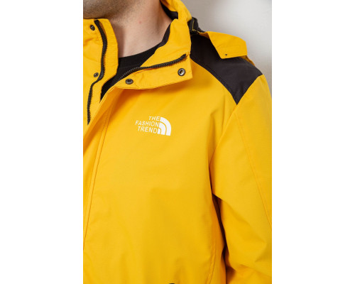 Куртка чоловіча демісезонна з капюшоном, колір жовтий, 244RL-2515AL