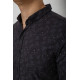 Сорочка чоловіча з принтом, колір чорний, 214R814