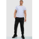 Спортивні штани чоловічі двонитка, колір чорний, 244R41298