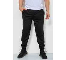 Спортивні штани чоловічі двонитка, колір чорний, 244R41298