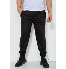 Спортивні штани чоловічі двонитка, колір чорний, 244R41298