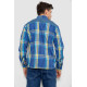 Сорочка чоловіча в клітинку, колір синій, 214R0743-1