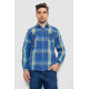 Сорочка чоловіча в клітинку, колір синій, 214R0743-1