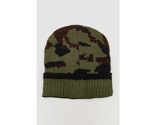 Шапка чоловіча камуфляж на хутрі, колір хакі, 244RM48