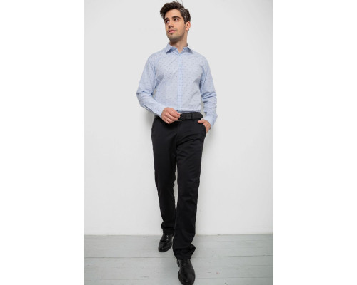 Сорочка чоловіча з принтом, колір блакитний, 214R813