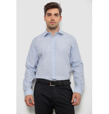 Сорочка чоловіча з принтом, колір блакитний, 214R813